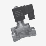 Alfamatec - Válvula Solenóide de Duas Vias - Servo Operada - Para Alta Pressão - Normalmente Fechada - G1/2" - 220 Vca - Resposta Rápida